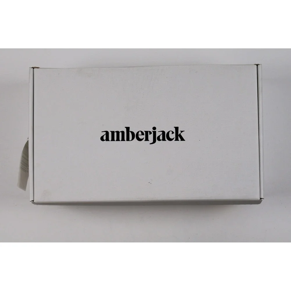 Amberjack The Original Derby Shoes Black Leather 8.5 NWT